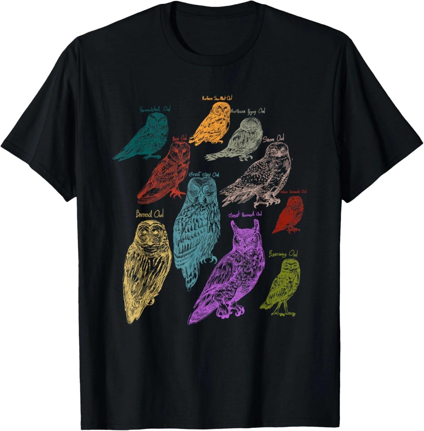 Forest Owl Breed Ornithologist Gift Owl Tee Gift Unisex T-Shirt XL