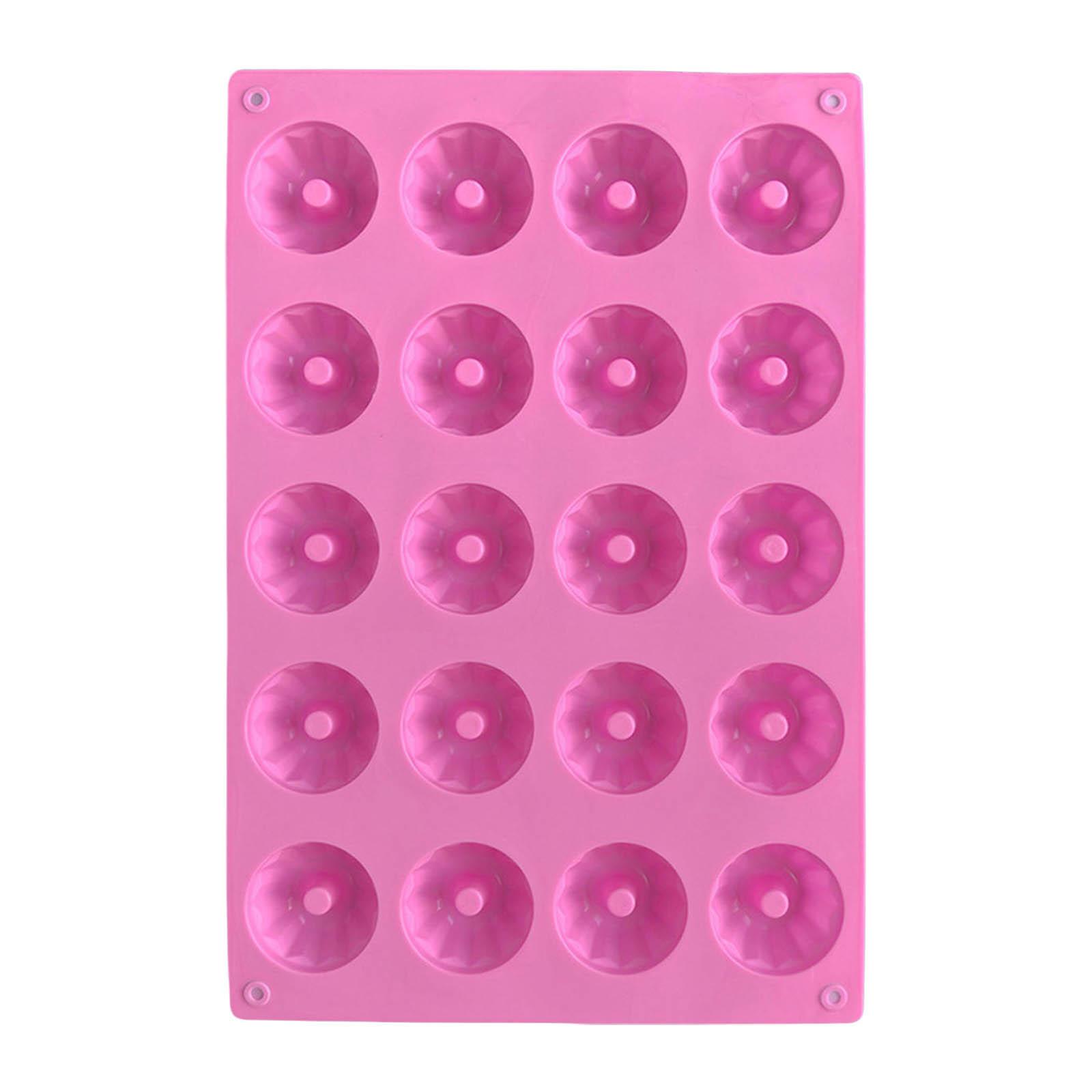 

Функциональные 20-ячеечные мини-силиконовые формы для кексов Бандт, антипригарные формы для выпечки тортов, маффинов, брауни и пудингов розовый