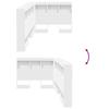 Storage Headboard with Shelf White 100 cm Engineered Wood
