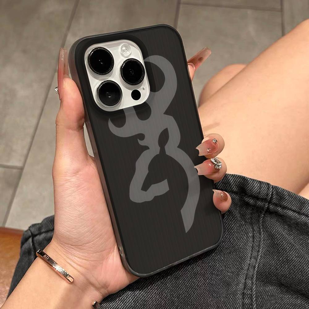 B-Browning Logo Phone Case For IPhone 17 16 15 14 Plus 13 12 11 Pro Max Pro Wave Corrugated Cover