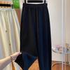 Plus Size High Waist Slimming Sweatpants - Spring New Style, Extra Large, Casual Drawstring, Straight Wide Leg for Women