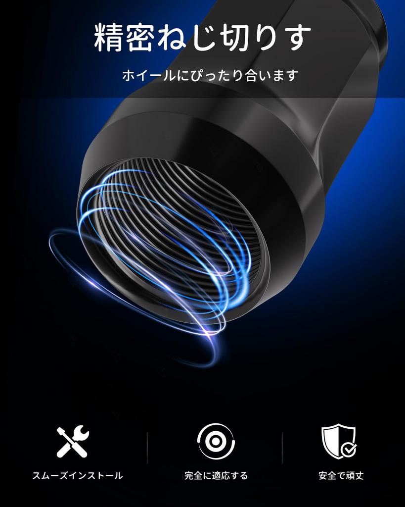 GAsupply Wheel Lock Nuts, M12 x P1.5, Compatible with Minicars and Standard Cars by