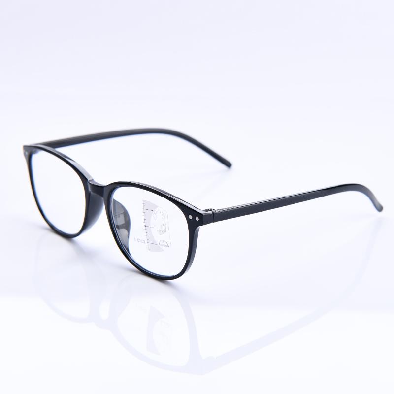 Progressive Multifocal Reading Glasses Luxury Trendy Women Hyperopia Blue Light Blocking Purple Eyeglasses Near And Far Sight