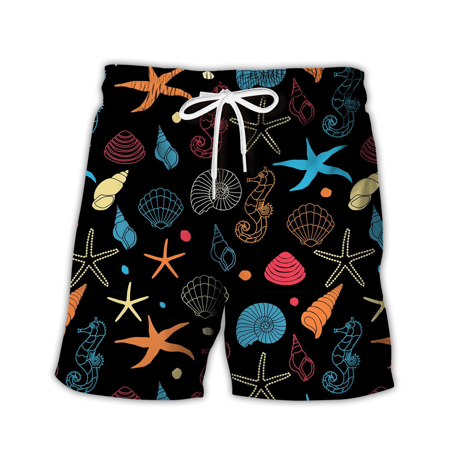 

Summer 3D Print Colorful and Interesting Patterns Shorts Fashionable Casual Beach Men s Shorts S