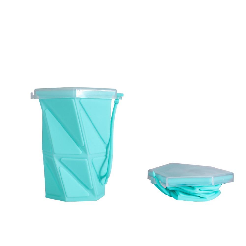 

with Lid Foldable Water Cup 260ML Retractable Cup New Mouthwash Cup Camping синий