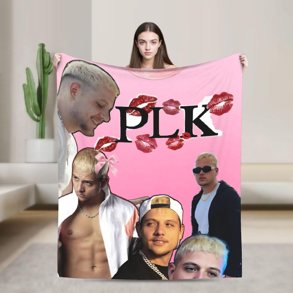 Soft Warm Blankets Travel Rapper Plk Polak Mental Throw Blanket Flannel Bedspread For Living Room Novelty Sofa Bed Cover