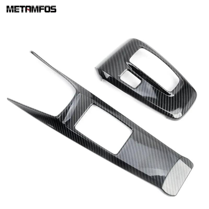 Center Console Gear Shift Box Panel Cover Trim Frame For Hyundai Sonata     Carbon Fiber Accessories Car Styling