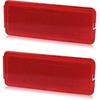 HERCOO Premium Interior Door Reflectors Red Front & Rear Reflector Light Cover Compatible With Ford Excursion 2000-2005, F250 F350 F450 F550 Super