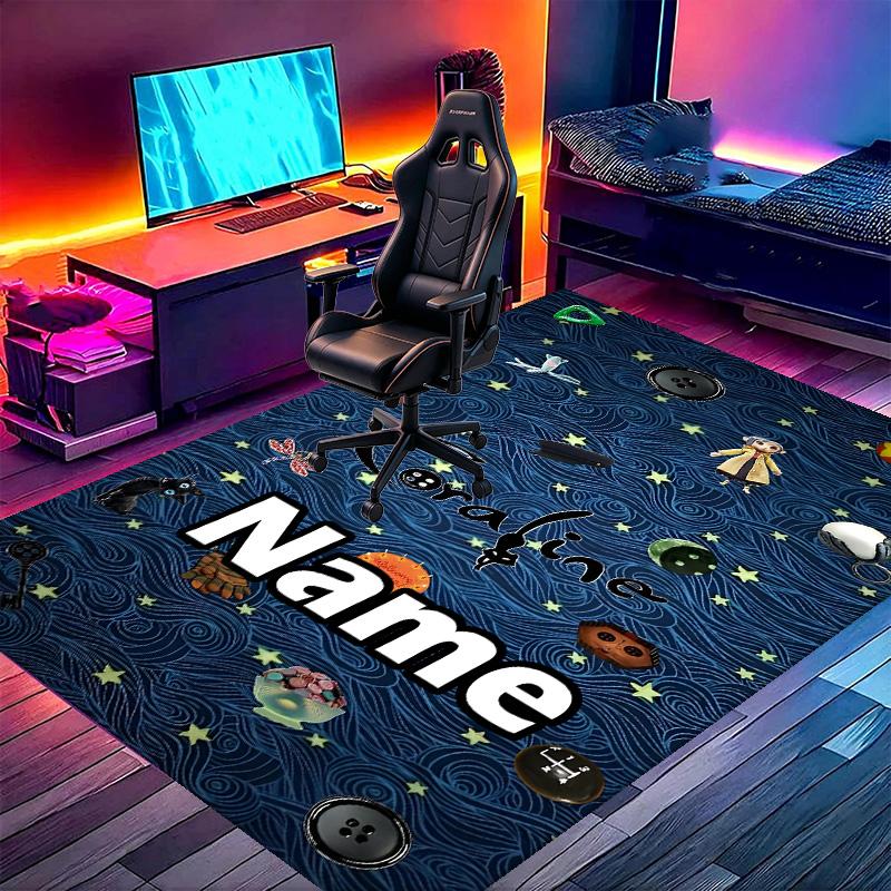 Custom Name Personalized Coraline Print Carpet, Versatile Home Decor Rug, for Playroom, Apartment, Balcony, Entryway, Hallway Gift