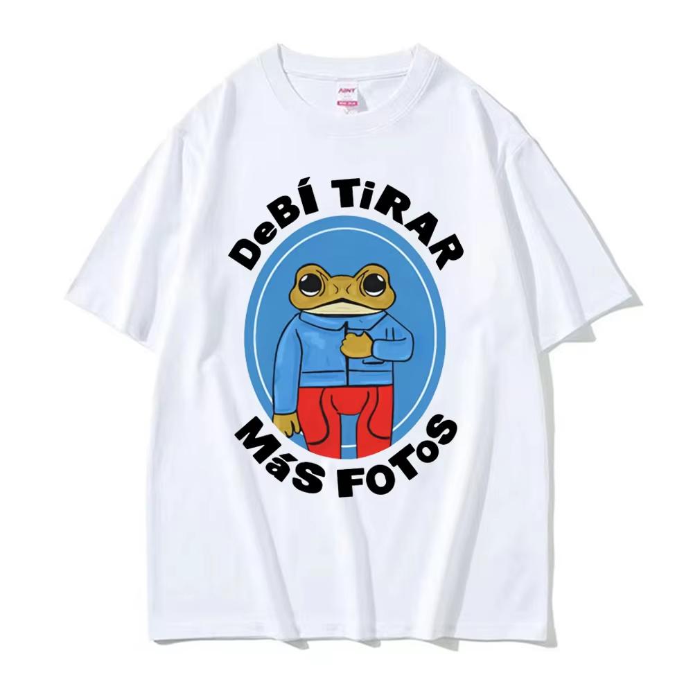 Debi Tirar Mas Fotos New Album DTMF Tshirts Bad Bunny Merch T Shirts Unisex Women Fashion Cartoon Casual Comfort Oversized T Shirt