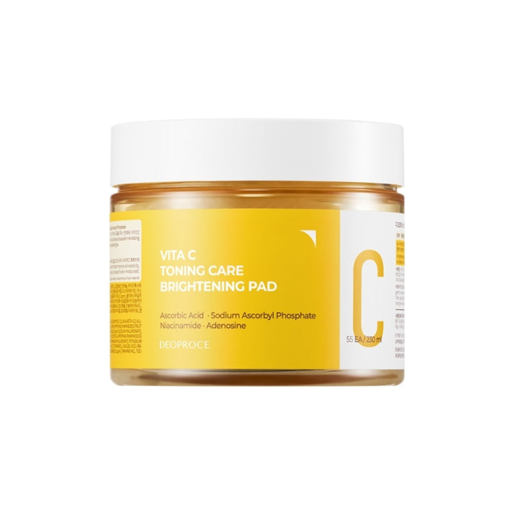 Deoproce Vita C Toning Care Brightening Pad 55ea 230ml*1Pc/2Pcs/4Pcs
