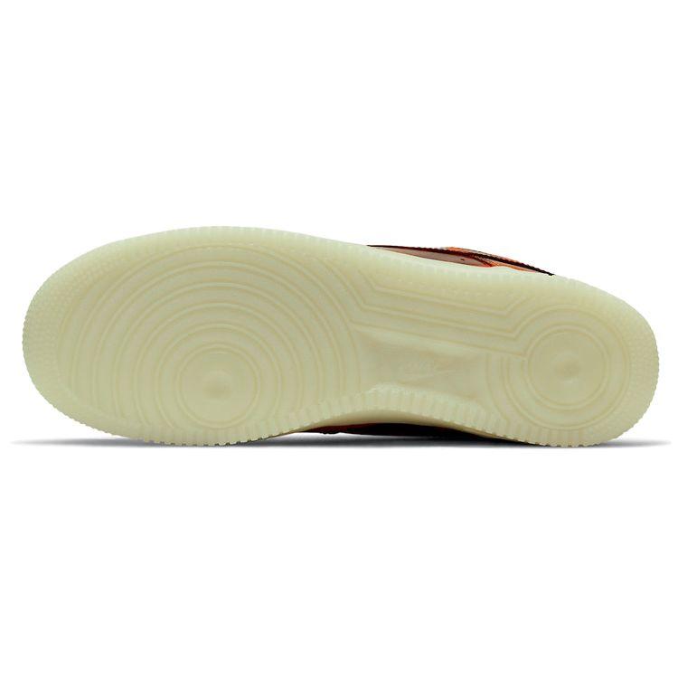 Nike Unisexové tenisky Air Force 1 Low Orange Skeleton Hvězdice Bílá Černá CU8067-800