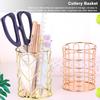 Hollow Cutlery Spoon Fork Chopsticks Storage Basket Accessory Kitchen Tableware Organizer