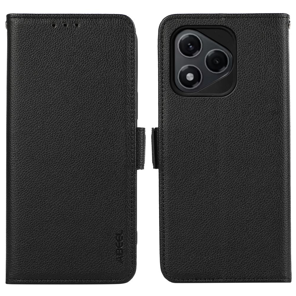 ABEEL Für Honor 400 Lite Hülle Leder mit Litschi-Textur RFID-Blockierende Handyhülle