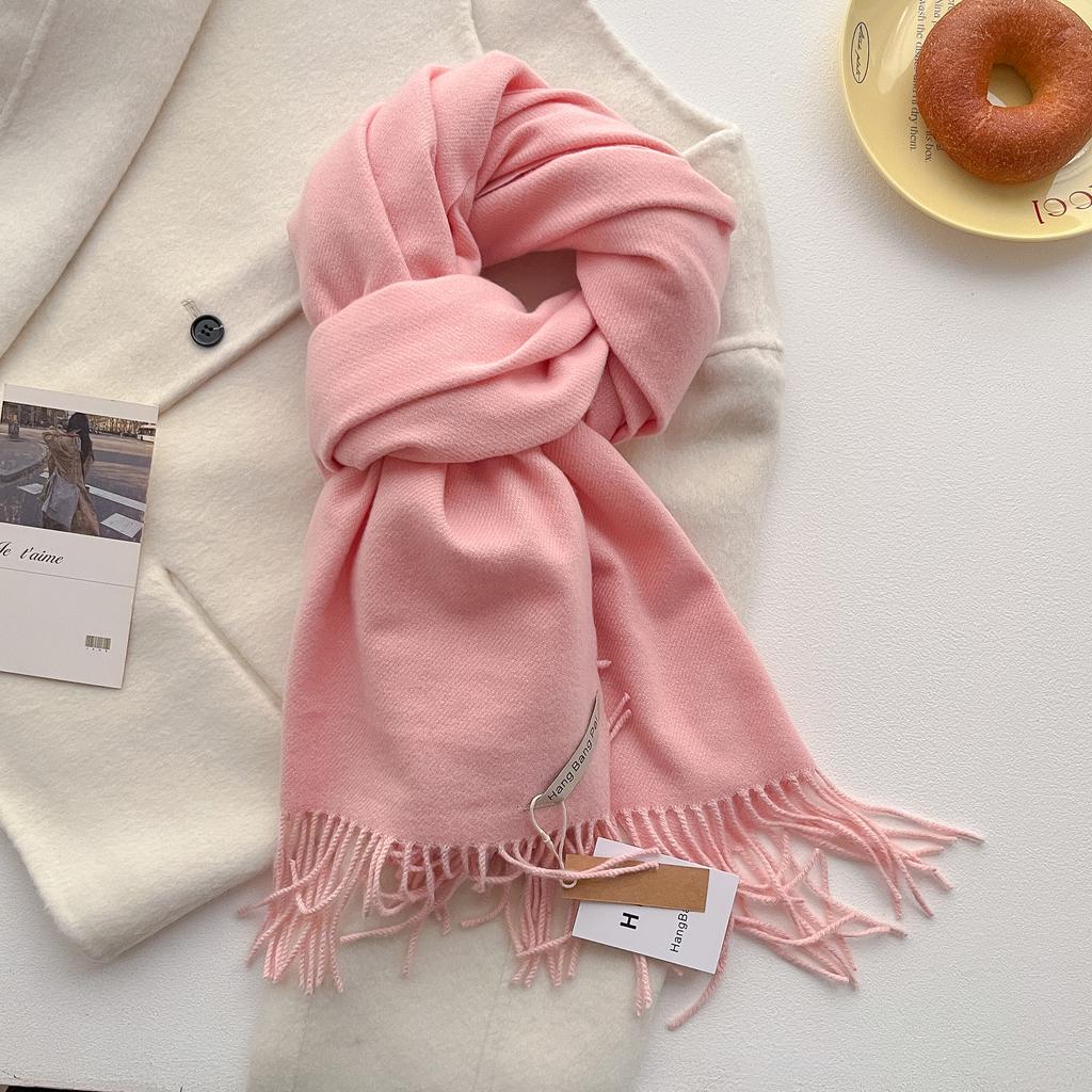 Solid Scarf Women'S Fashion Cashmere Soft Winter Warm Scarf Women'S Long Scarf Shawl Wrap Scarf Farah