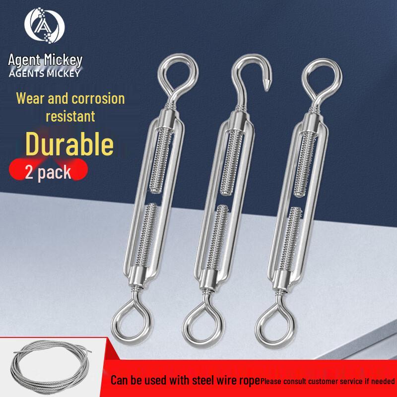 Agents Mickey 304 Stainless Steel OC Type Wire Rope Turnbuckle