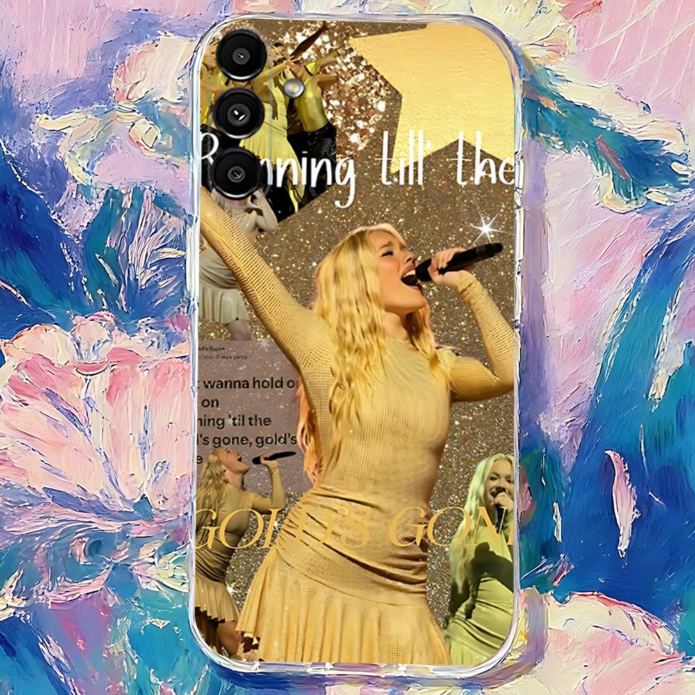 F-Freya Skye Singer Transparent TPU Case for Samsung S21,S24,S30,S23,S25,S22,S20,S10,5G,FE,PIus,Lite,Ultra