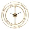 Wall Clock Gold Strips Cm Ø 50X4