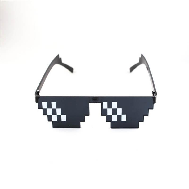 

Винтажные пиксельные очки-мозаика с уникальным клетчатым дизайном для унисекс-стиля B