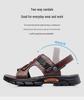 Men's 2023 Dual-Purpose Leather Sandals: Casual Beach Shoes for Summer