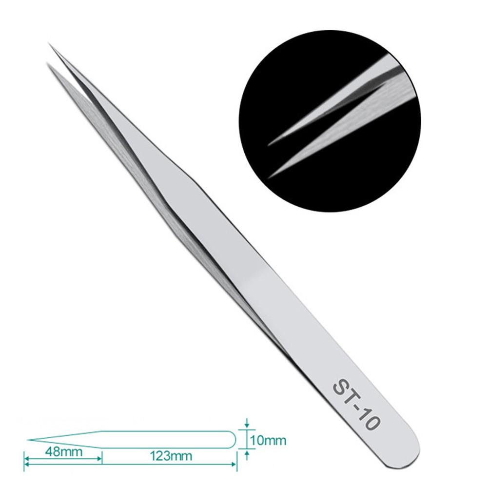 Anti Magnetic Steel Tweezers for Precision Electronic Components Maintenance