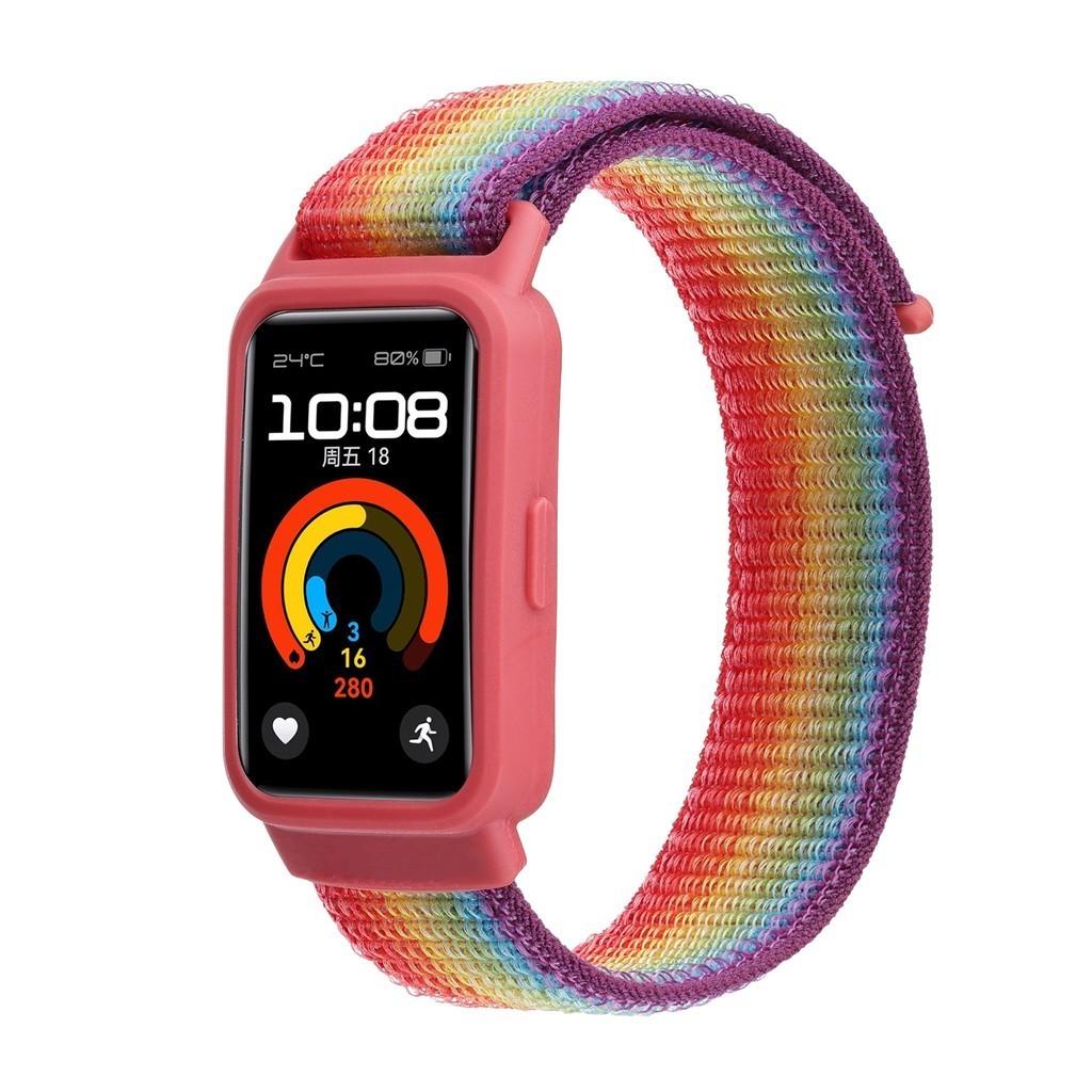 For Huawei Band 9 8 7 Reim Bånd Tilbehør Etui Nylon Løkke Erstatningsbelte Armbånd Sport Armbånd Huawei Band 7 Reim