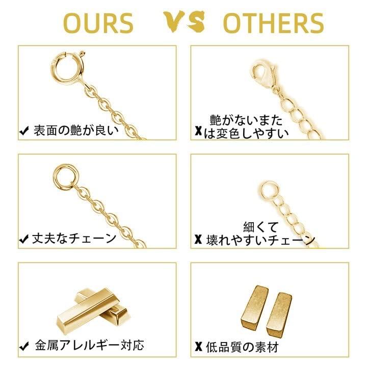 Lănțișor de Extensie cu Ajustor Argint 925 Aur Alb K18 5cm 10cm Set de 2 Inel de Tragere Extensie Colier Compatibil cu Alergii Metalice Ajustare Lungime