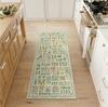 Corridor Carpet Long Runner Rug Green Plant Leaf Carpets Soft Machine Washable Floor Mat Hallway Home Decoration Rugs