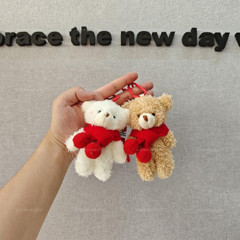 Chihuahua Dog Keychain Mutant Dog Pendant Keychains for Bags Funny Plush Puppy Toy Bag Backpack Hanging Charms Kids Gifts