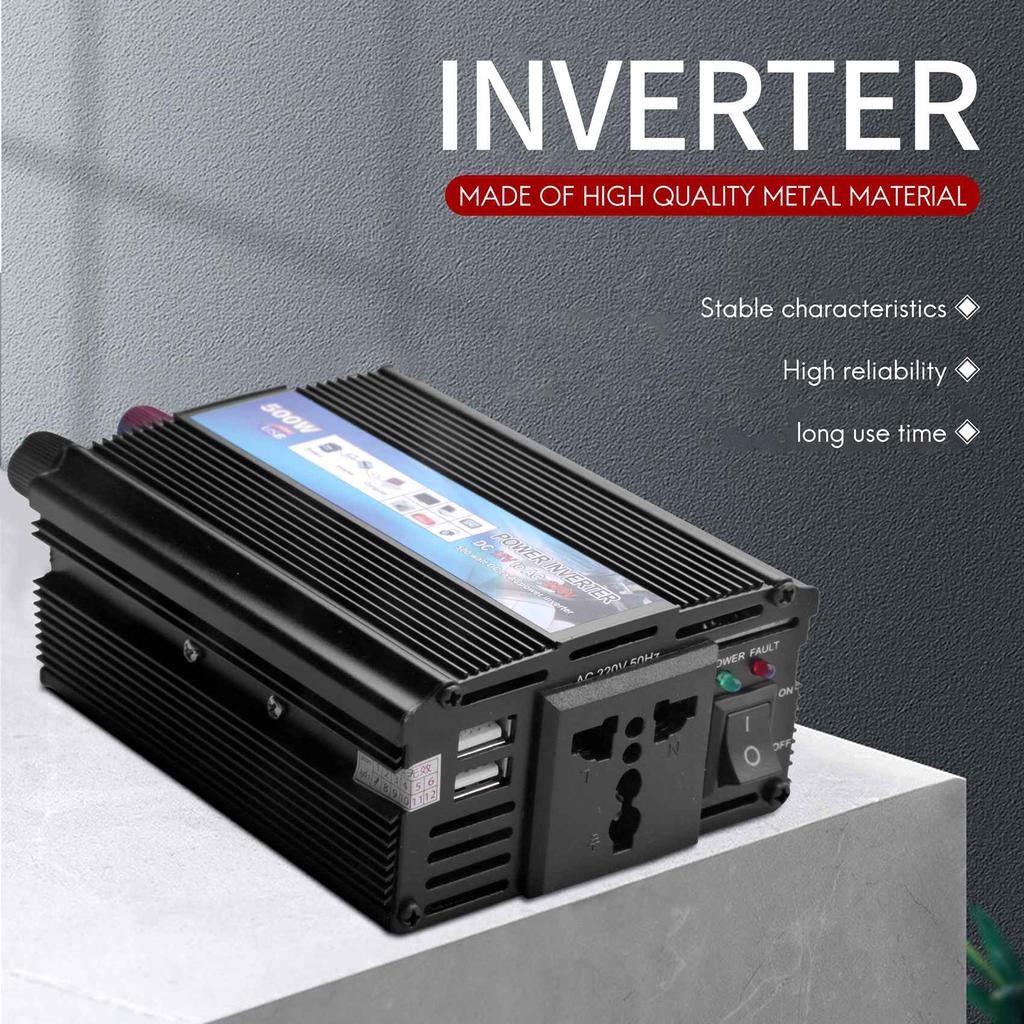 Buy Car Inverter 500W 12V To 220V Dc Power Supply Inverter Solar ...