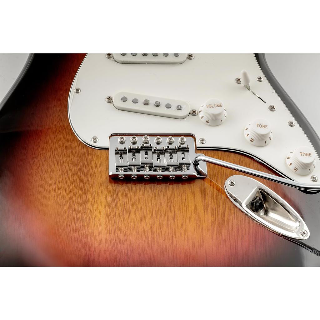 Musiclily Ultra Hardened Steel Vintage Bridge Saddles for Strat Electric Chrome of 10.5mm Guitar, (Set 6)