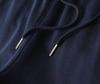 High-Quality Yarn-Dyed Four-Stripe All-Cotton Sweatpants, Unisex Casual Sports Series with Cuffed Long Pants