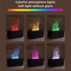 New Simulation Flame Aromatherapy Machine Mini Air Humidifier LED Colorful Light Timer Humidifier Home Perfume Diffuser Difusor