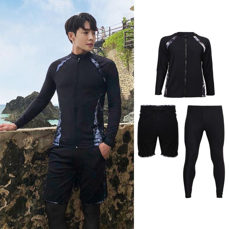 Unisex Long Sleeve Pants Snorkeling Suit Set With Zipper UV Protection Rash Guard Water Sports