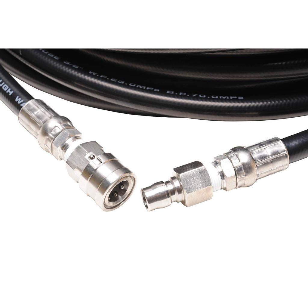 Robuster Schlauch 235k 3 Minuten Größe Hochdruckreinigungsschlauch mit Kupplung (3/8) (20M) One-Touch