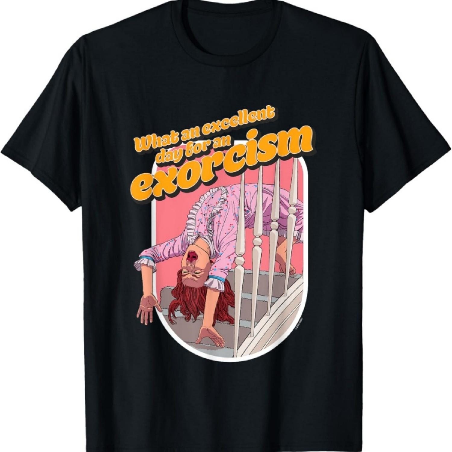 The Exorcist What An Excellent Day For An Exorcism Stairs T-Shirt S