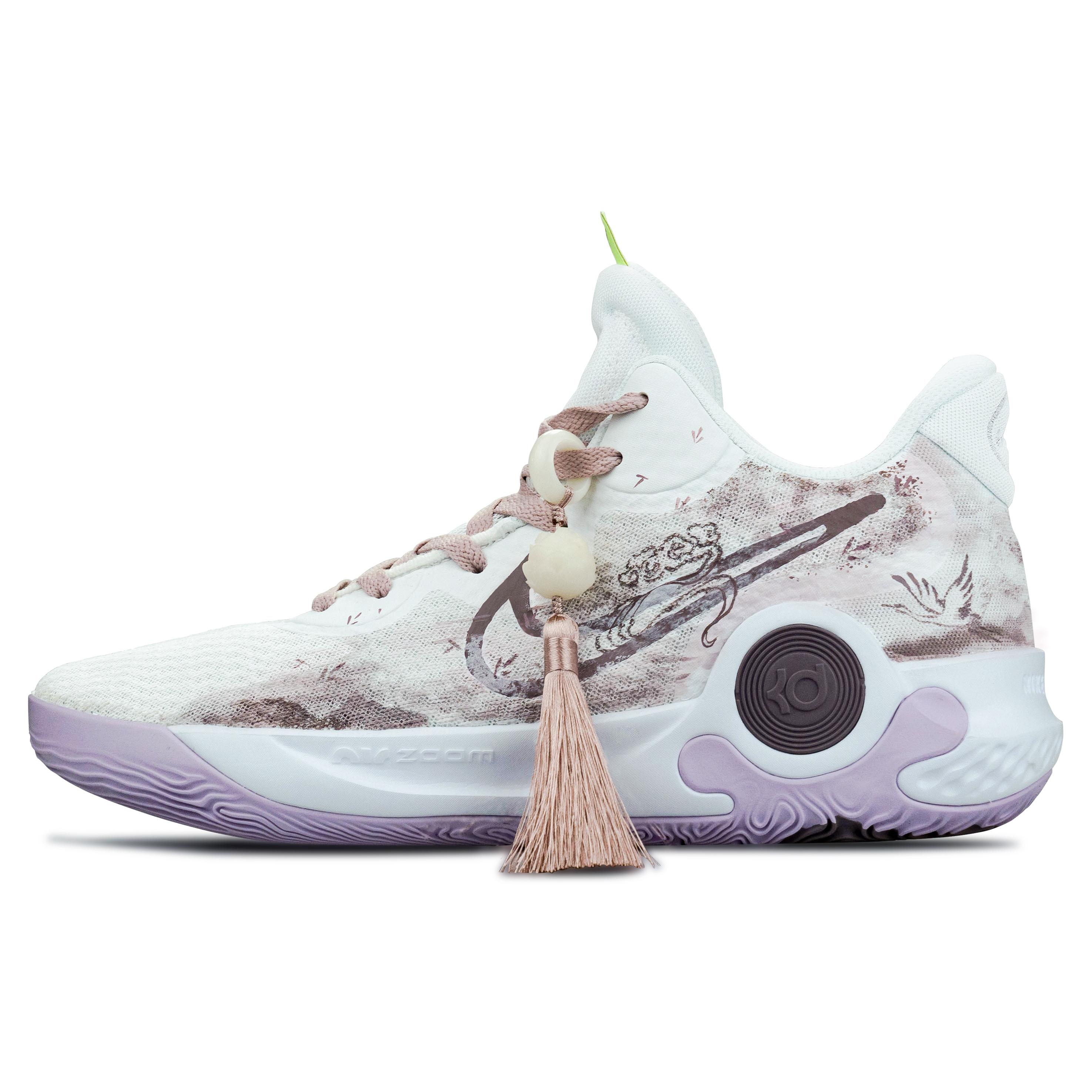 

Nike Trey 5 Vintage Basketball Shoes Unisex Mid top White/Purple/Pink DJ6922-100(Team237-) 40