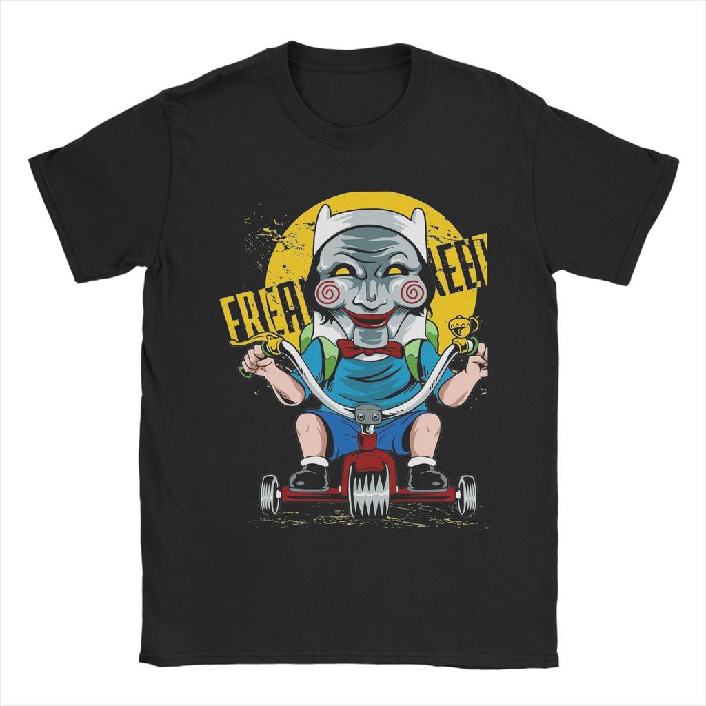 Casual Vintage Saw Movie  T-Shirt Men's Crewneck Short Sleeve Clothes Halloween  Cotton Summer Top Tee