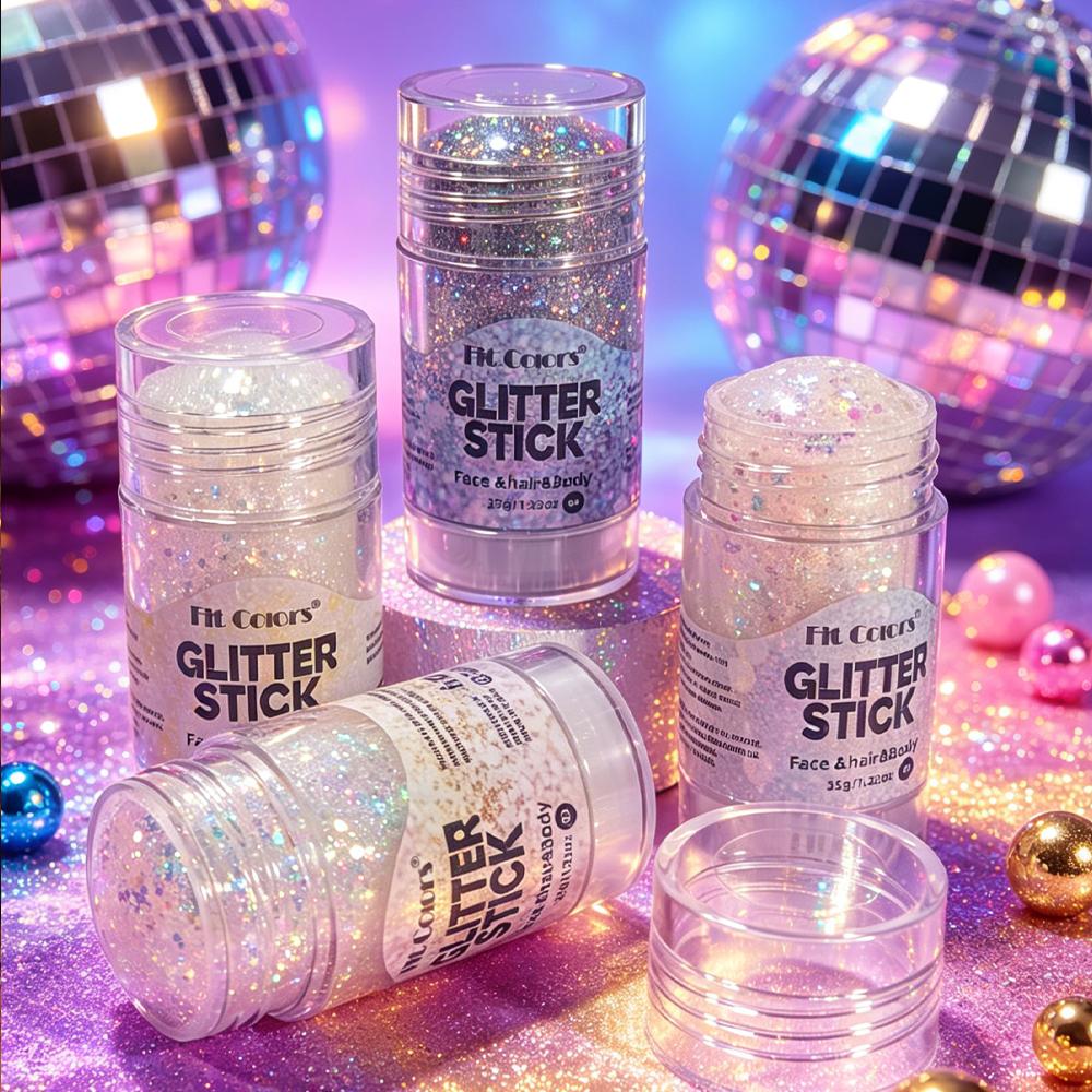 Body Paint Glitter Stick Face Lip Stick Gold Glitter Eyeshadow Stage Sparkling Sequins Cream Glitter Gel High Gloss Makeup