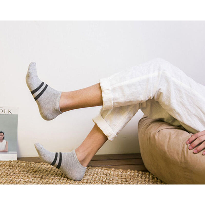 Striped Men s Ankle Socks 5-Pair Set