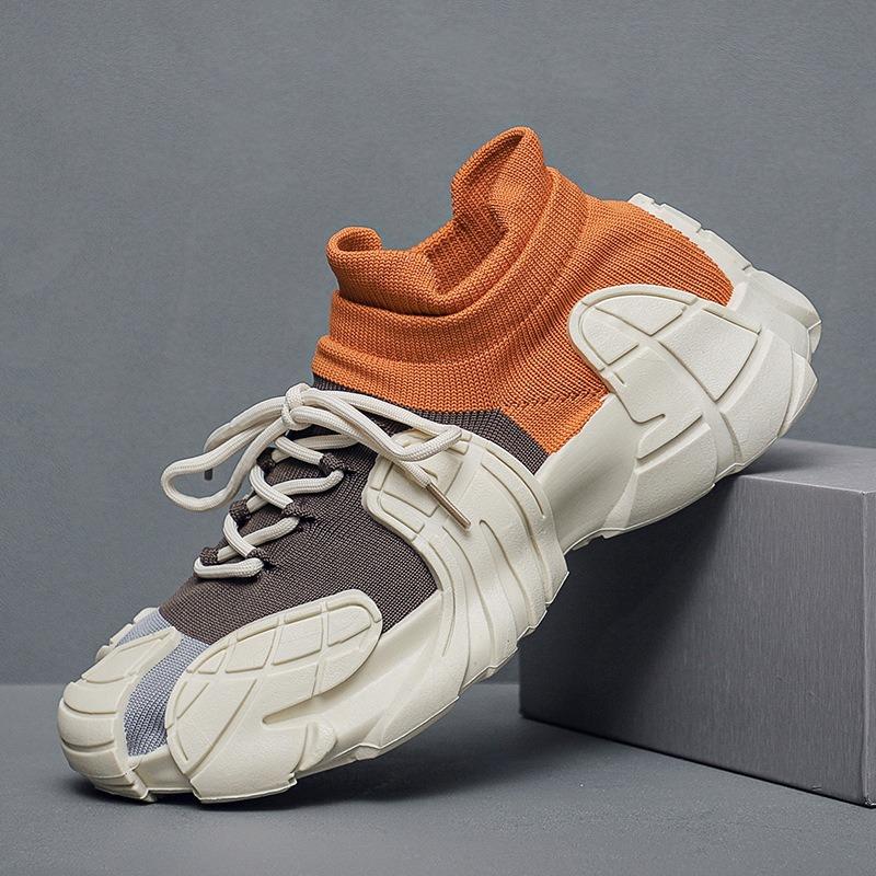 Autumn New Trend Sports Shoes Fashion Platform Men's Dad Shoes Single Shoes Youth Socks Shoes