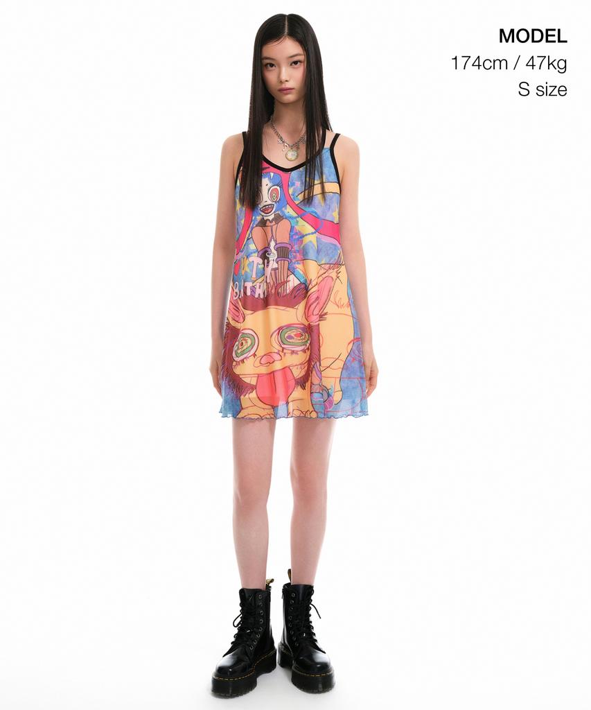 Musinsa Standard Woman [Youth Bath Collaboration] Women'S My Mini Dress [Multi]