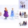 Enchanting 5pcs Snow Queen Anna Elsa Frozen 2 Olaf Sven Kristoff Action Figures Set