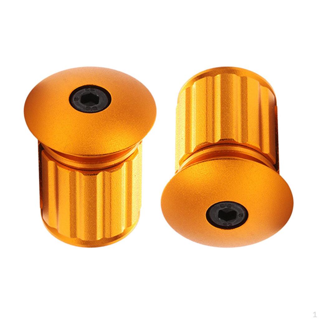 1 Pair Bike Handlebar Aluminum Alloy Adjustable Cycling Expansion Lock Grips End Caps for BMX