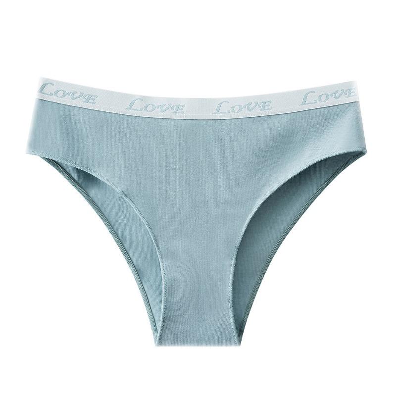 Women S Mid Rise Cotton Letter Print Plus Size Briefs