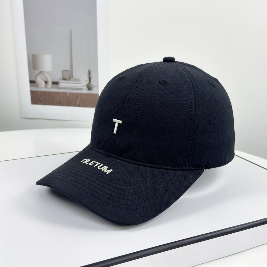 1pc Letter T Casual Baseball Cap - Multi-Color Sun Protection, Hand Washable for Mountaineering, Travel & Outdoor Sports