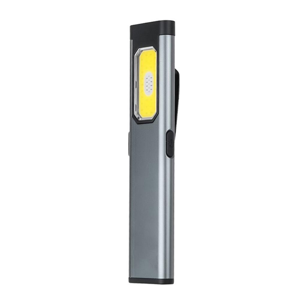 LED EDC Flat Flashlight With Clip and Magnet Pocket Lantern Flood Work Light 3 Modes for Mechanics Automotive Camping Emergency