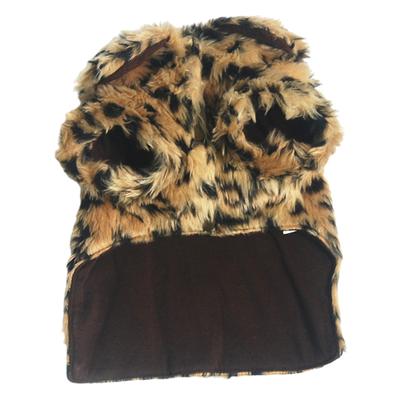 Vêtements pour animaux de compagnie Doux Imprimé Léopard Vêtements pour animaux Animaux Manteau d'hiver froid Fourniture à porter pour Noël Fête de Festival