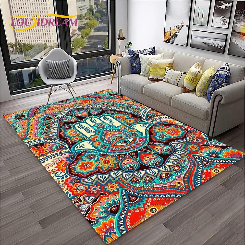 Evil Eye,Eye of Horus,Nazar Tree of Life Carpet Rug for Home Living Room Bedroom Sofa Doormat Decor,Area Rug Non-slip Floor Mat