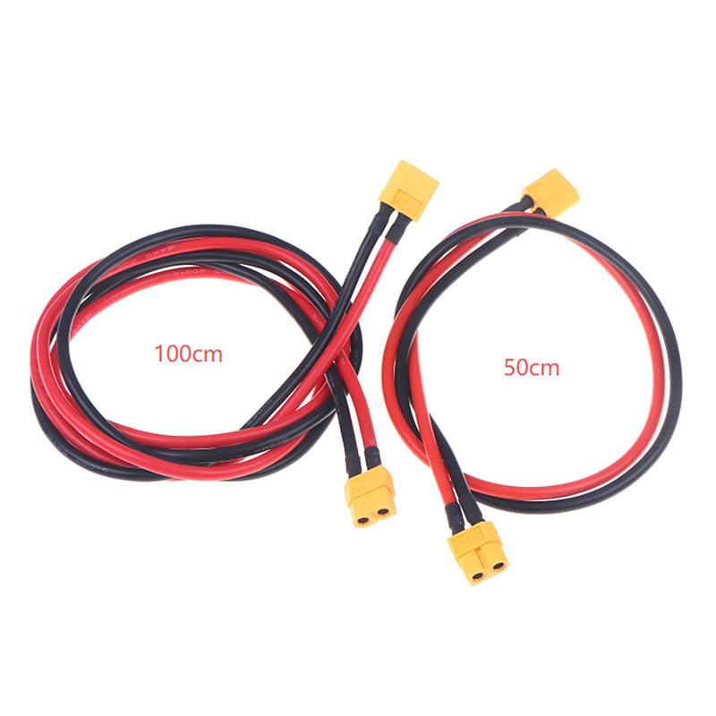12AWG XT60 Male Female Conversion Plug Connection Cable 50/100CM Wire Battery Connector For Lipo Battery RC Drone Car Boat